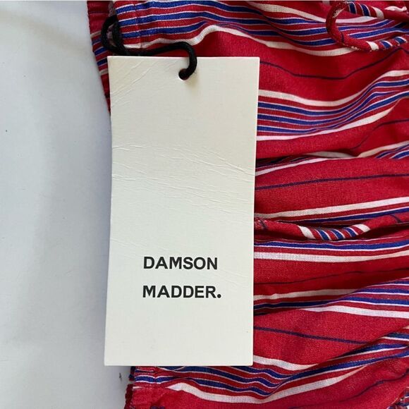 Damson Madder NWT Striped Linen Cotton Set 16 - Picture 10 of 15